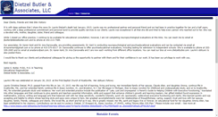 Desktop Screenshot of dietzelbutler.com